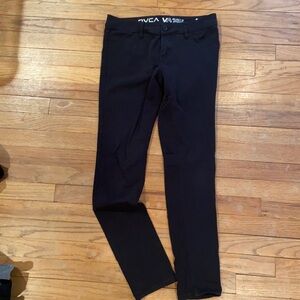RVCA woman’s black pants in size 28